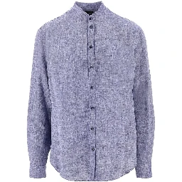 Guru collar linen shirt