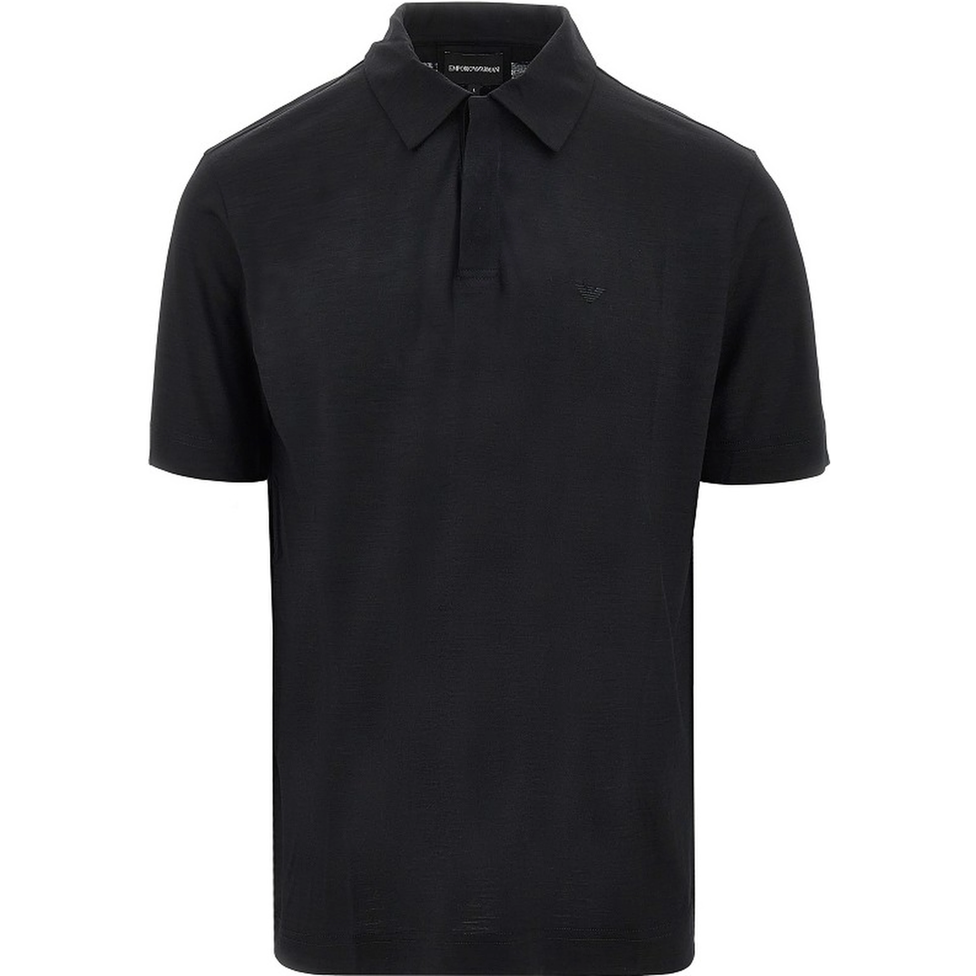 Wool jersey polo shirt