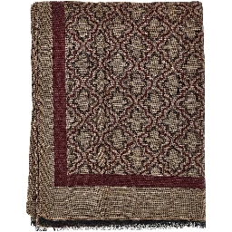 Viscose and modal scarf with jacquard motif