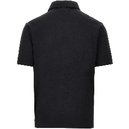 Wool jersey polo shirt
