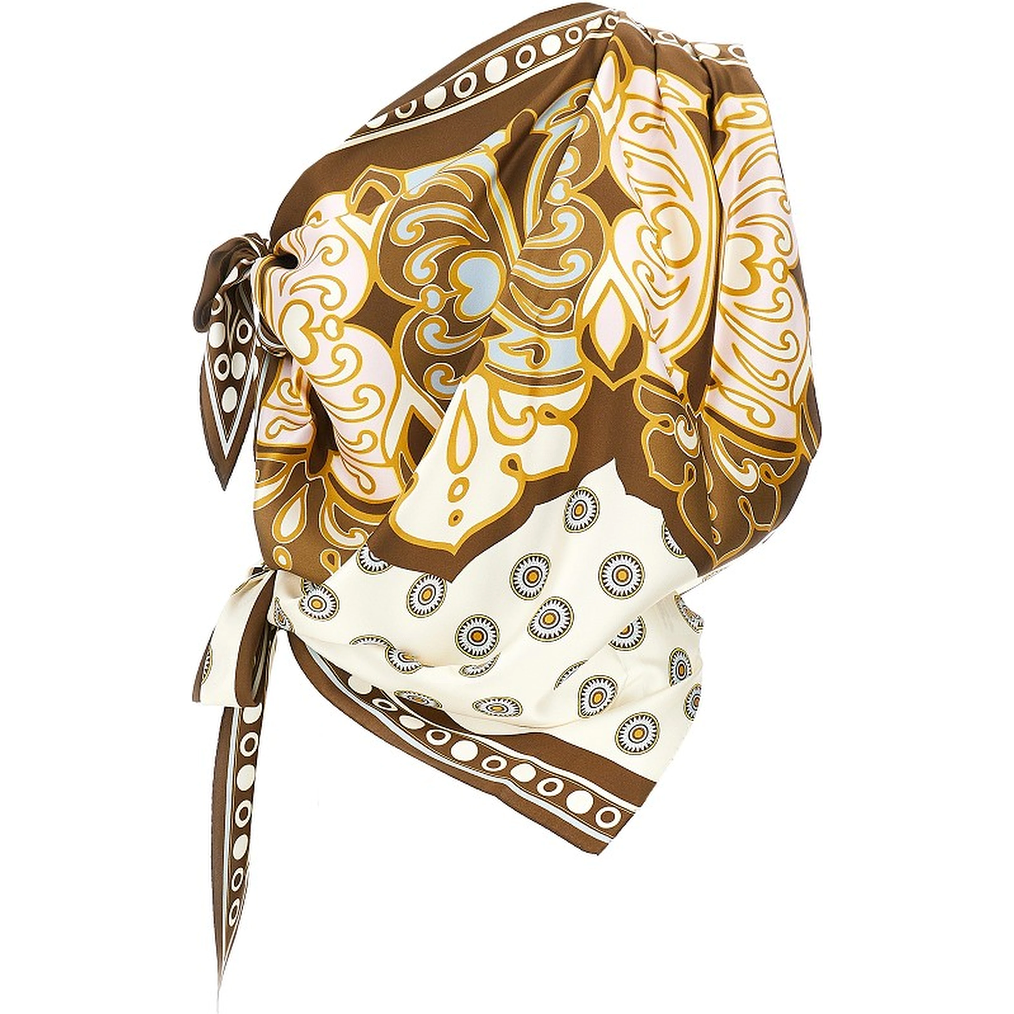 Silk 'Full-On' Foulard Top