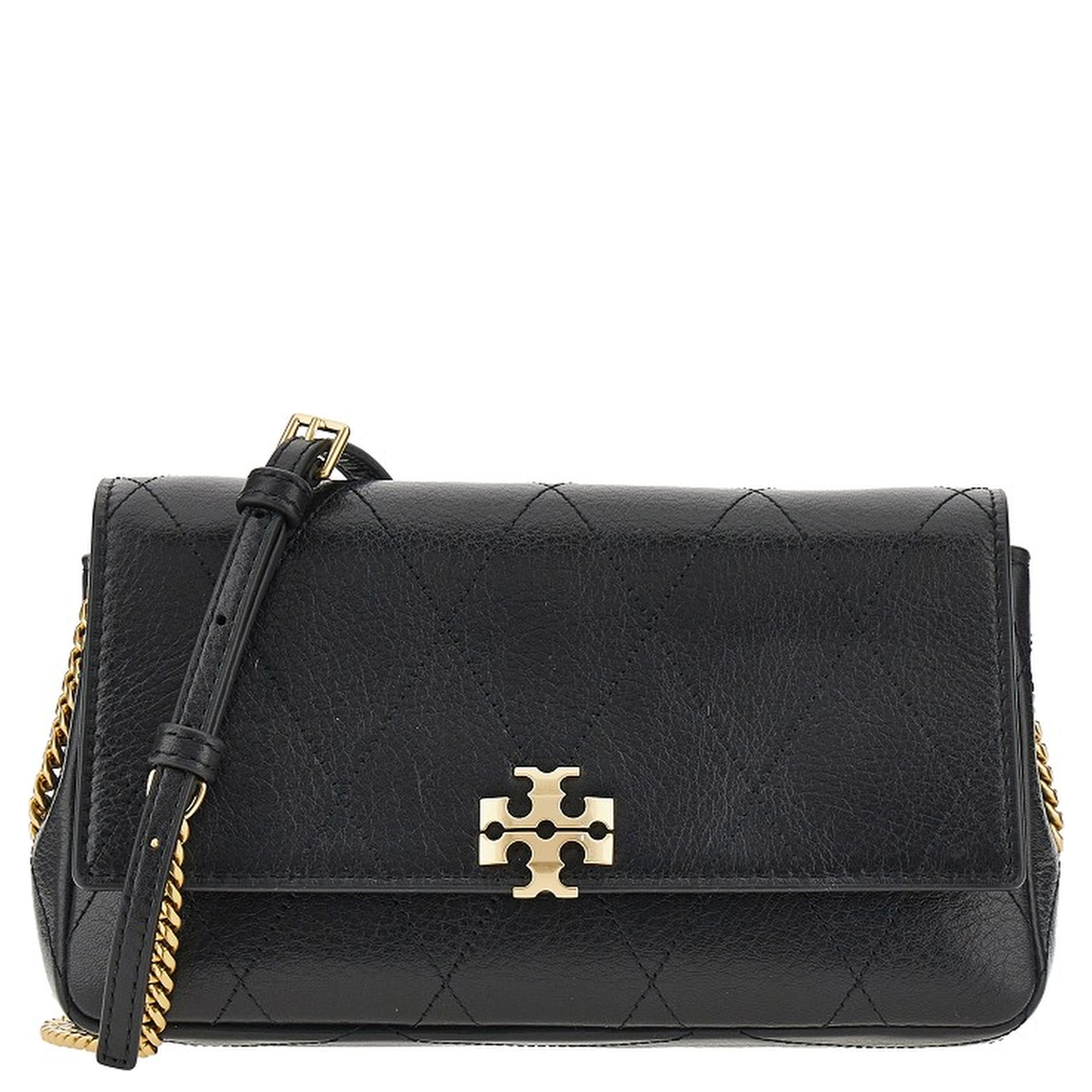 Quilted leather 'Charlie' bag with chain