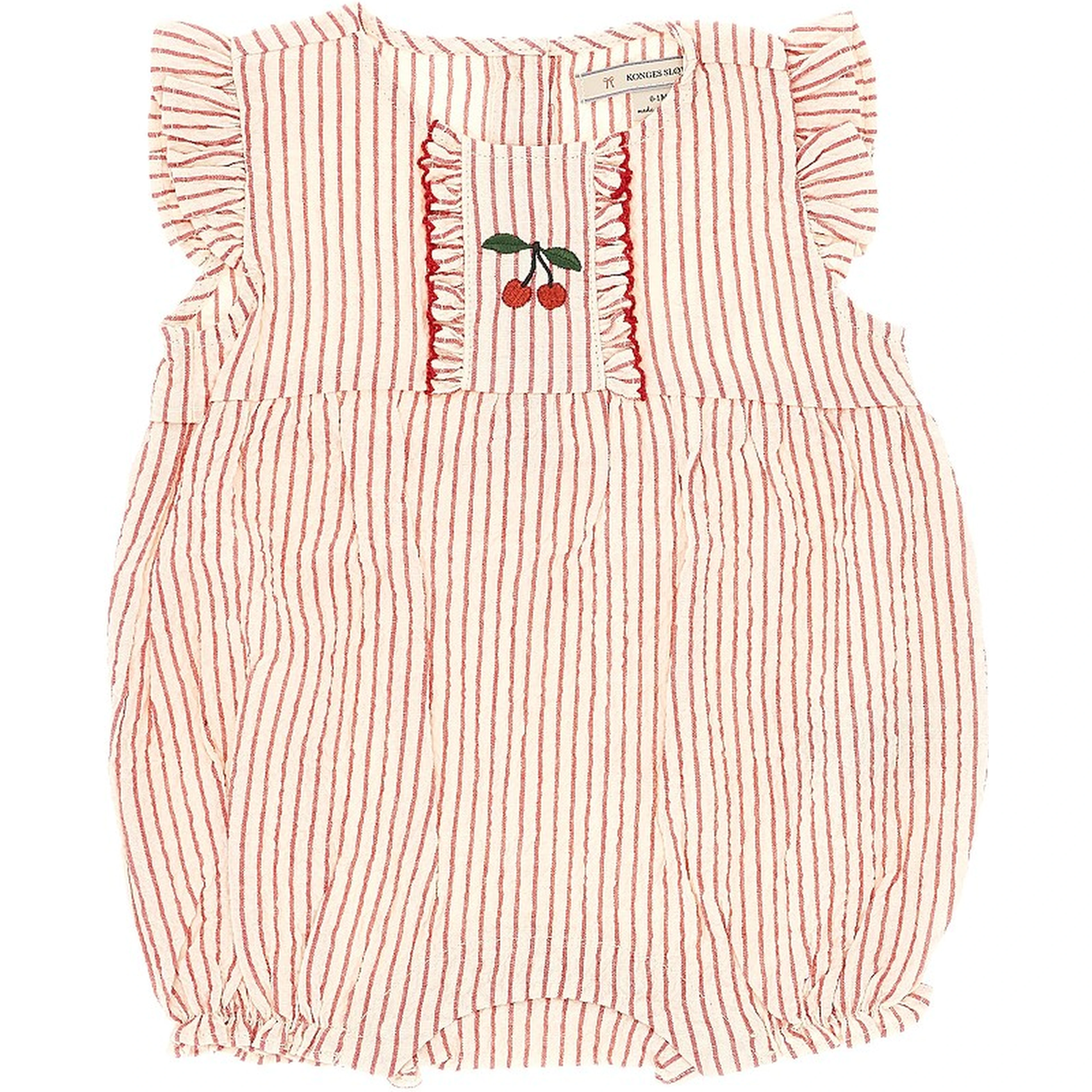 'Ellie' cotton romper suit with embroidery