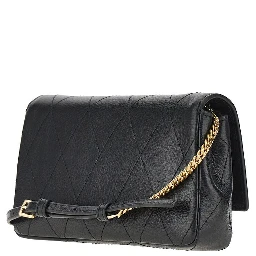 Quilted leather 'Charlie' bag with chain