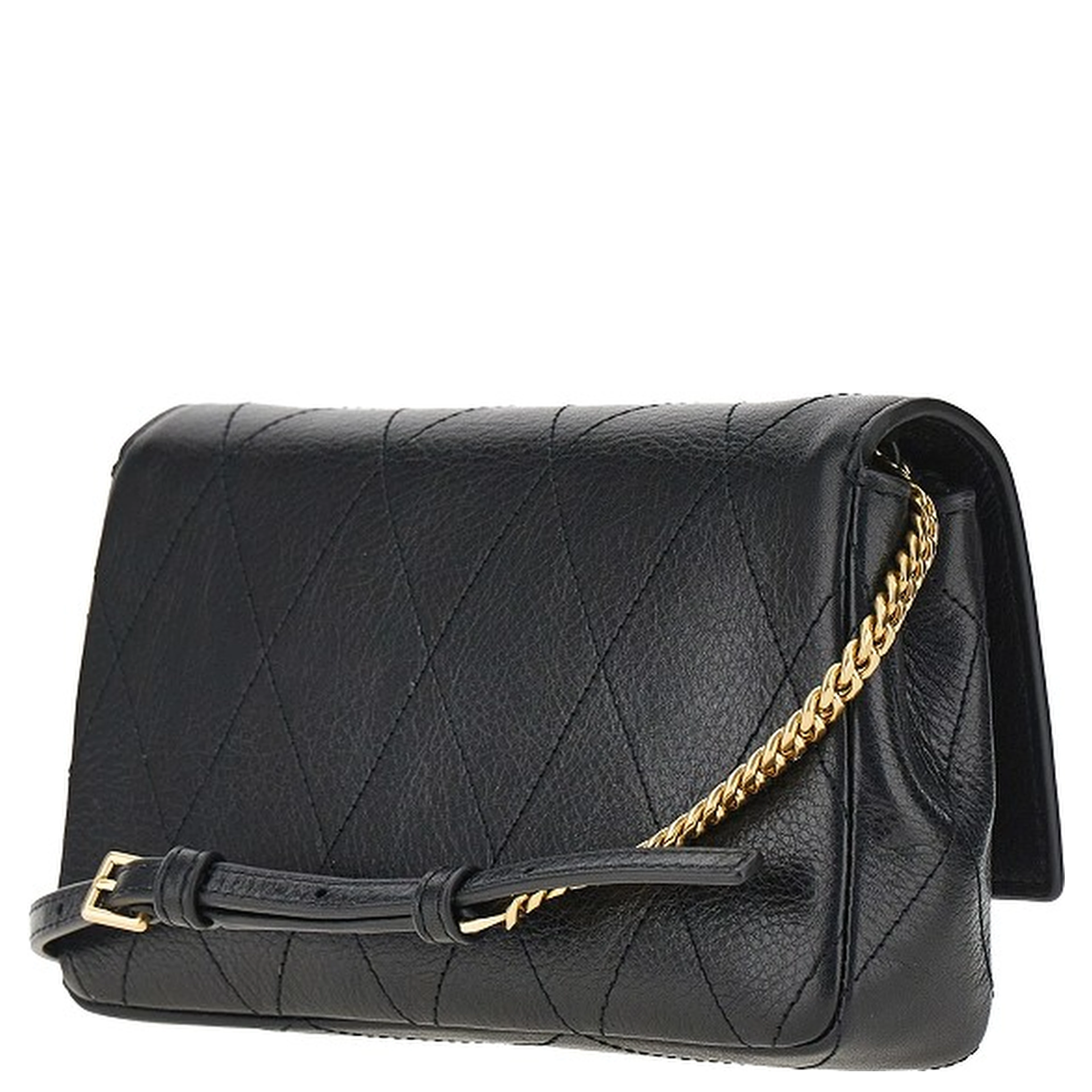 Quilted leather 'Charlie' bag with chain