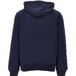 Double jersey full-zip hoodie