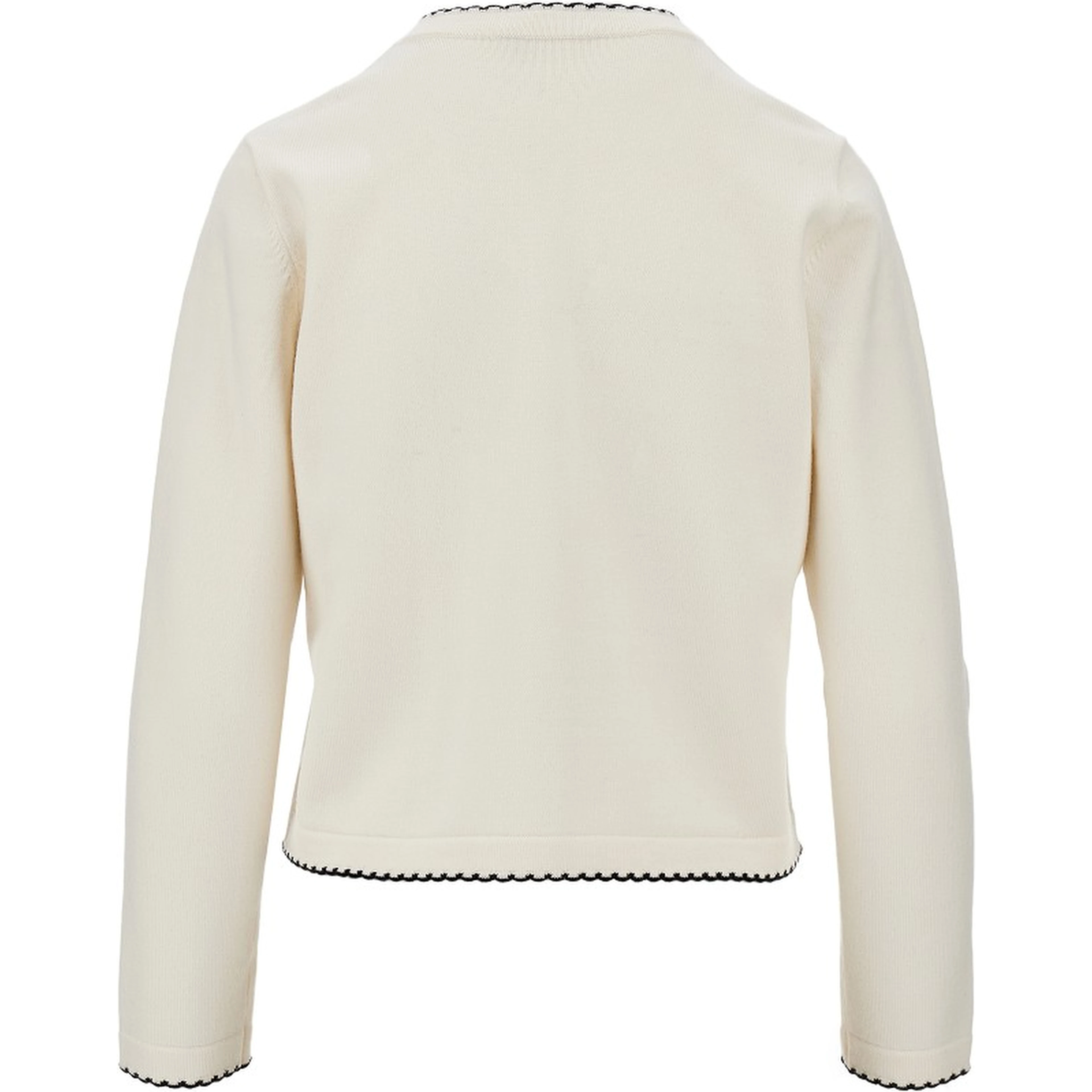'Kendra' cardigan with scalloped edges