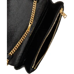 Quilted leather 'Charlie' bag with chain