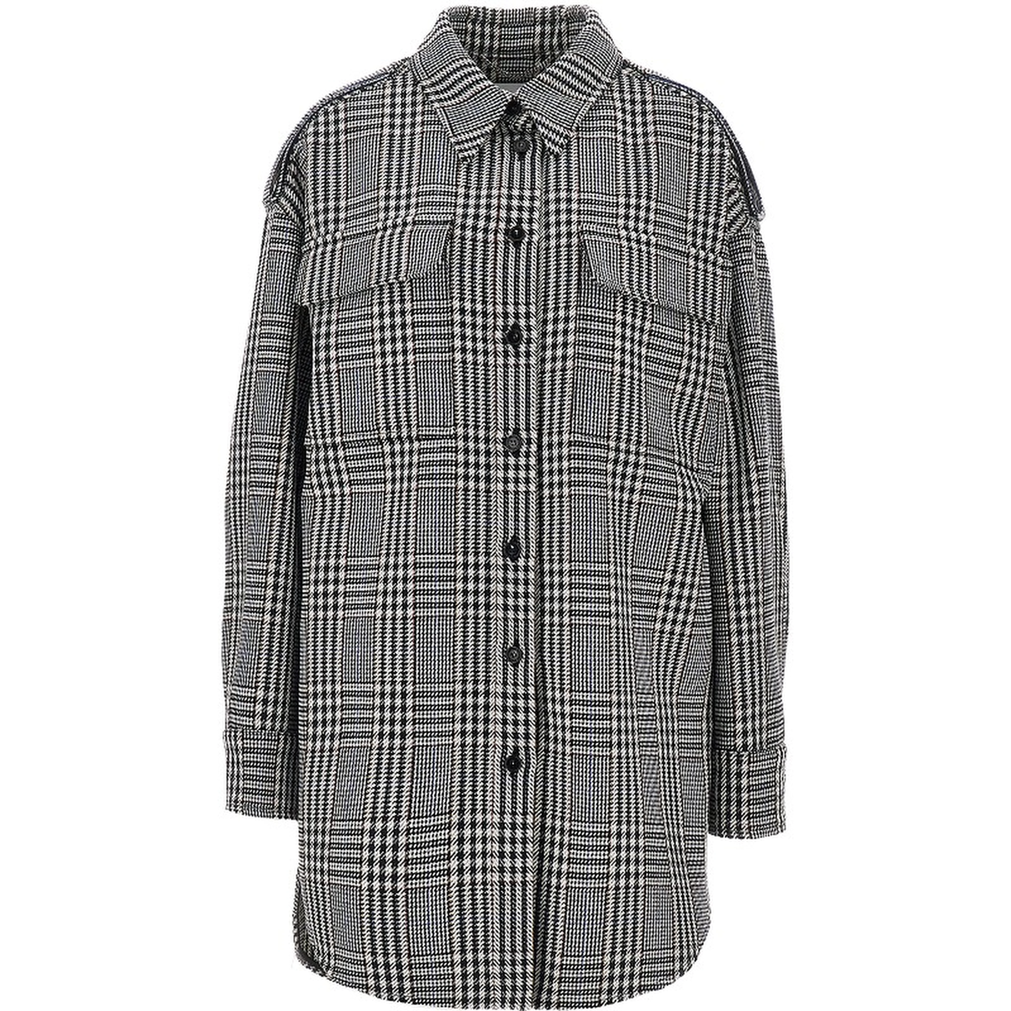 Prince of Wales wool overshirt