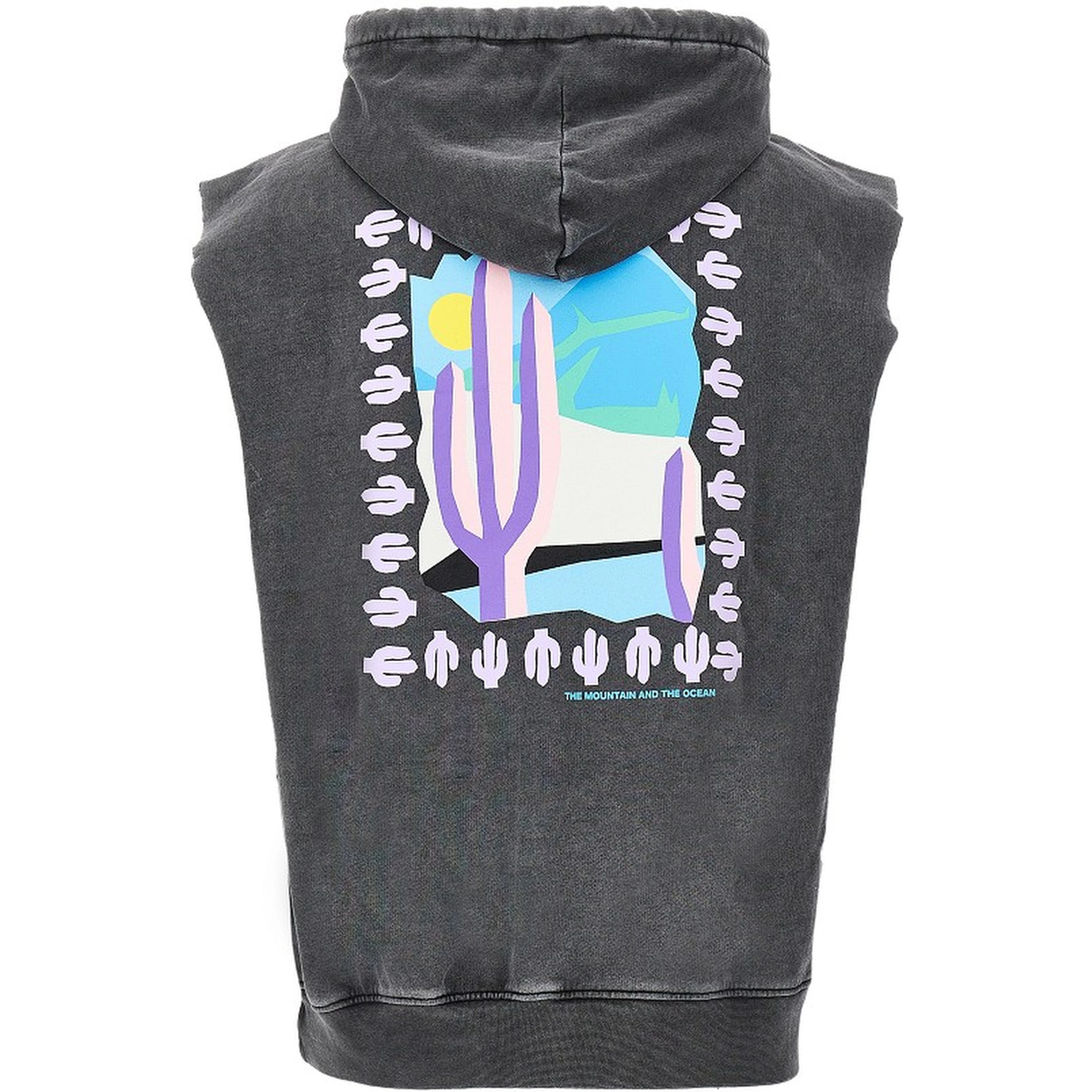 'Cactus' sleeveless hoodie
