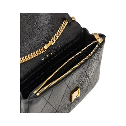 Quilted leather 'Charlie' bag with chain