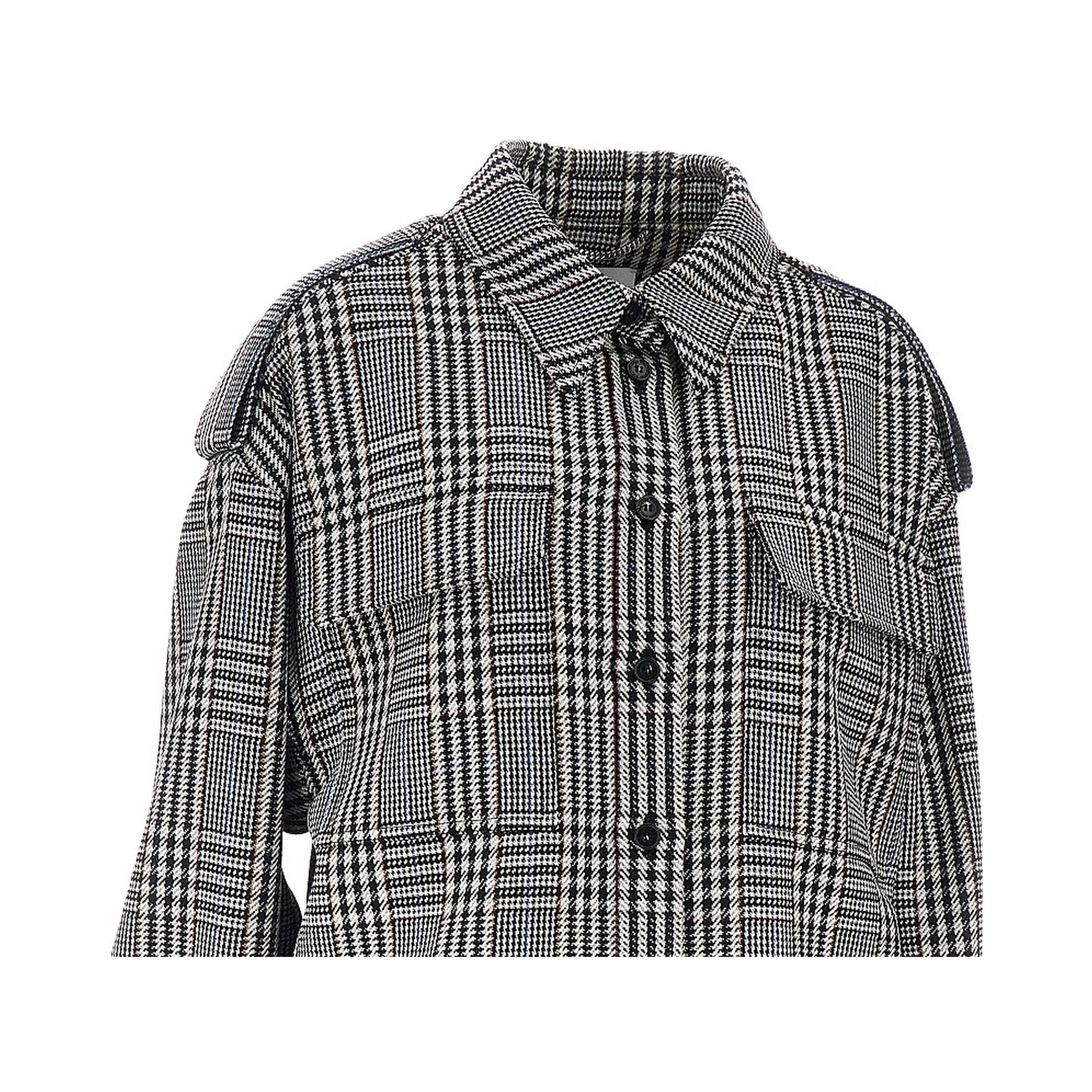 Prince of Wales wool overshirt