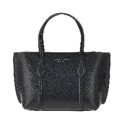 Grained leather 'Perry' mini shopping bag
