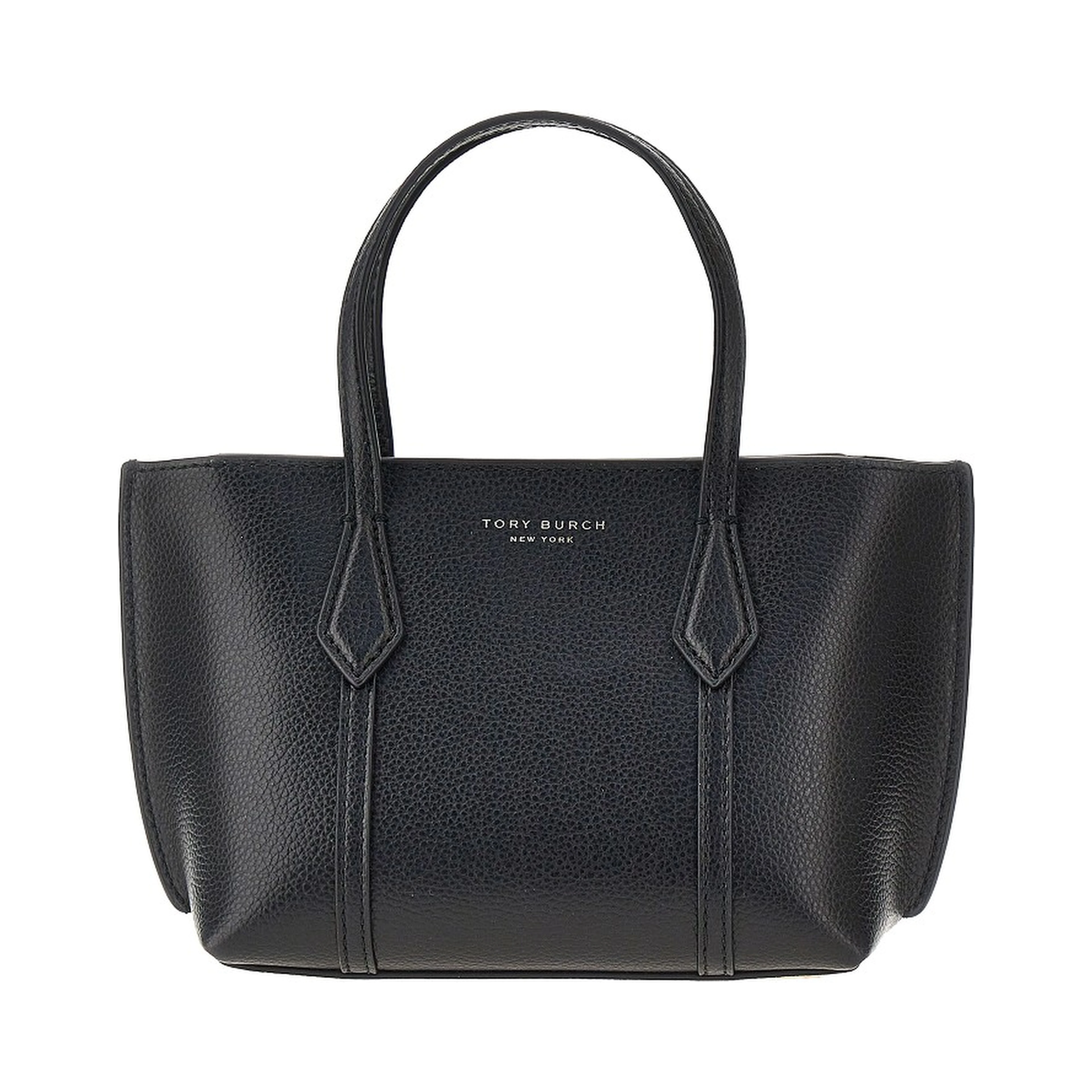 Grained leather 'Perry' mini shopping bag