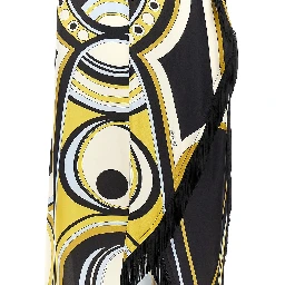 Printed silk 'Scarf' midi dress