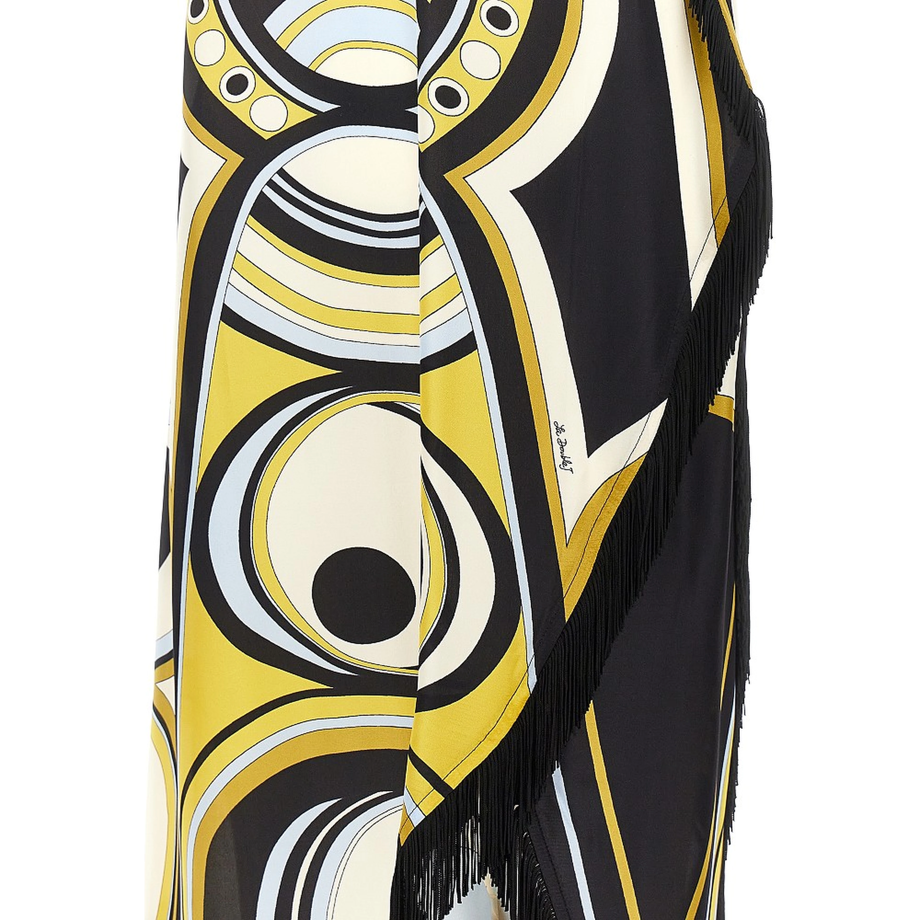 Printed silk 'Scarf' midi dress