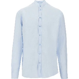 Guru collar linen shirt