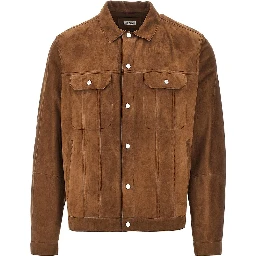 Suede leather jacket