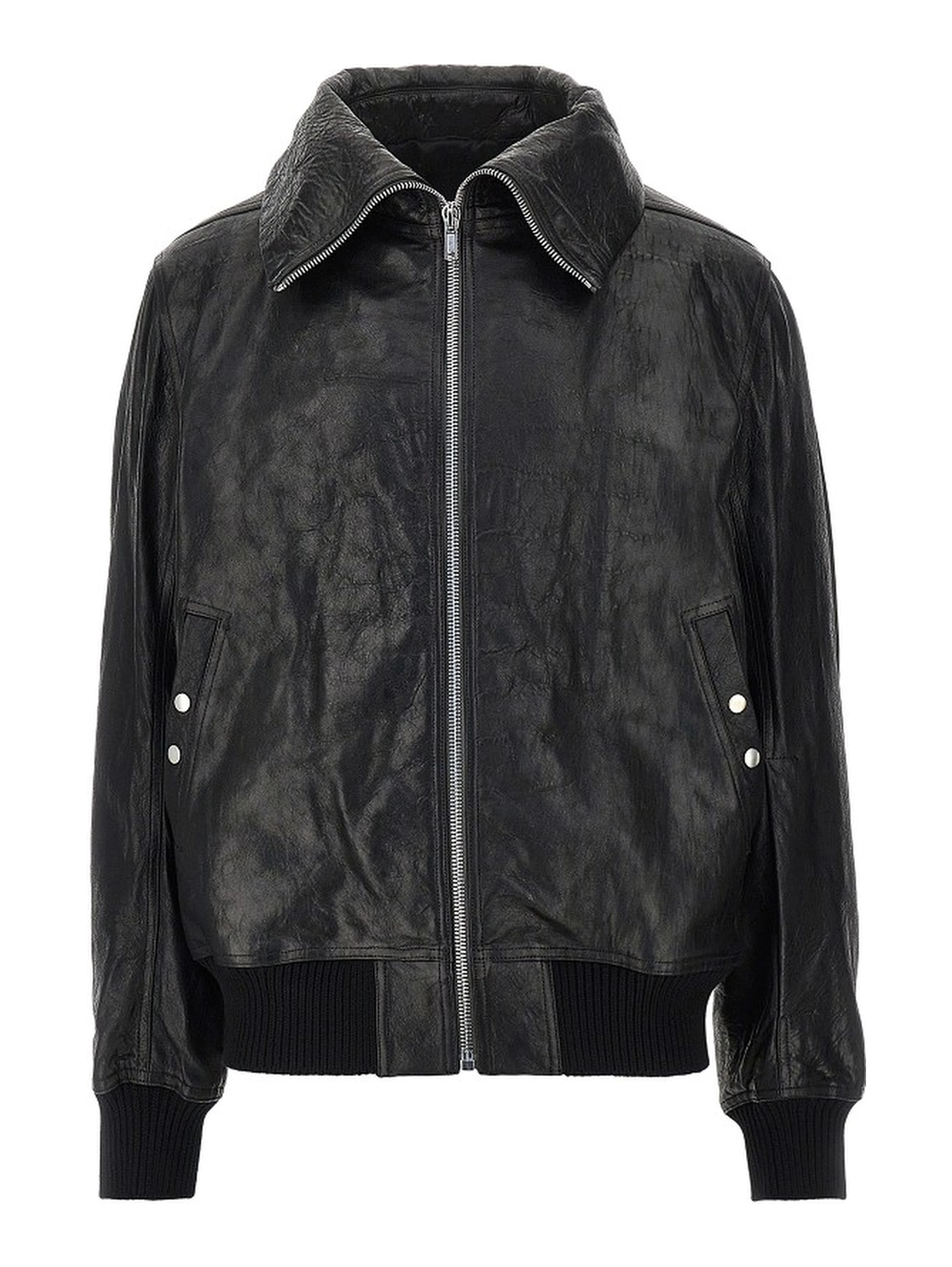 'Dracuflight' leather bomber jacket