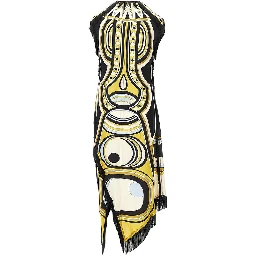 Printed silk 'Scarf' midi dress