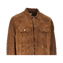 Suede leather jacket