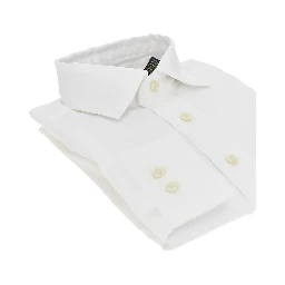 Poplin shirt with logo embroidery