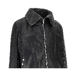 'Dracuflight' leather bomber jacket