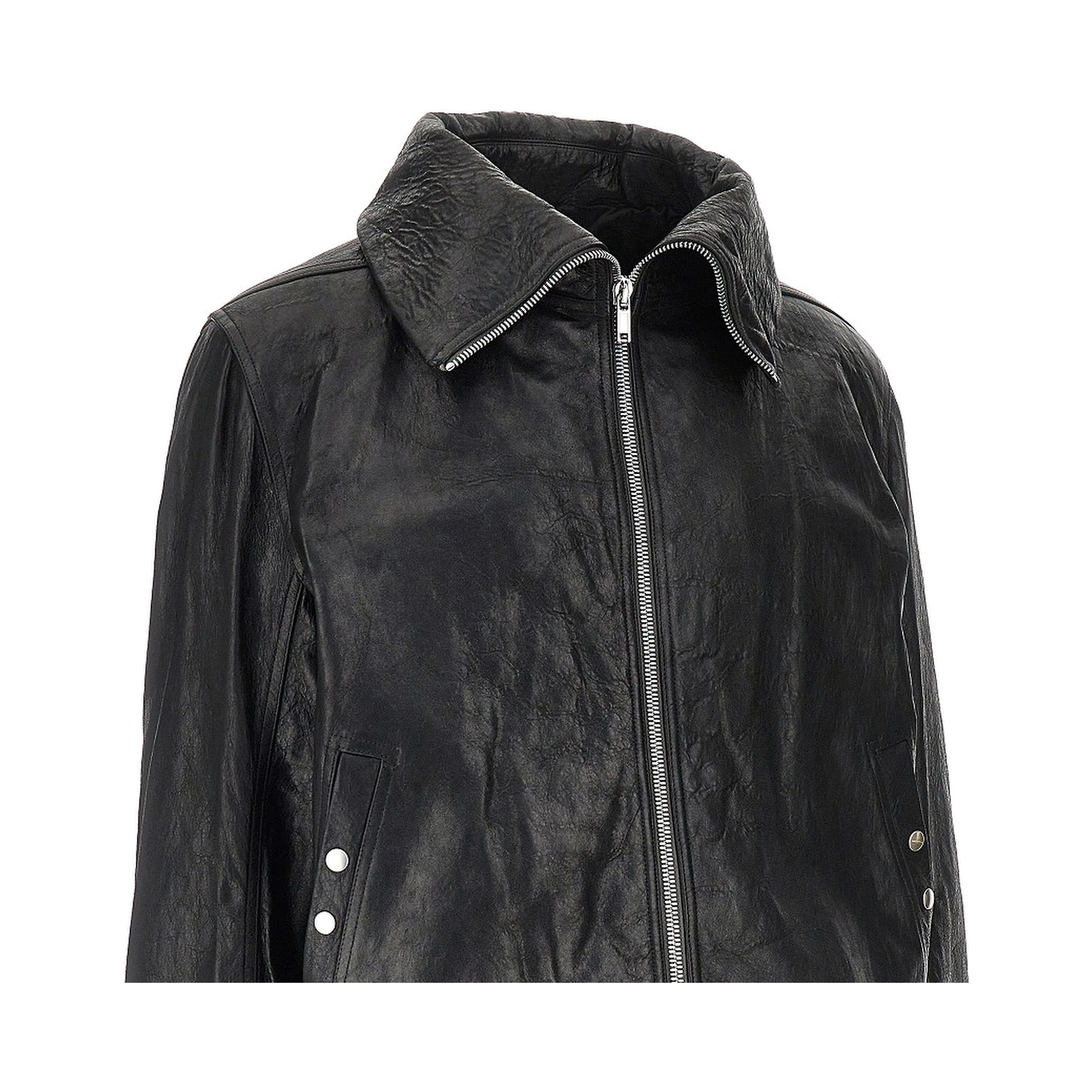'Dracuflight' leather bomber jacket