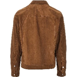 Suede leather jacket
