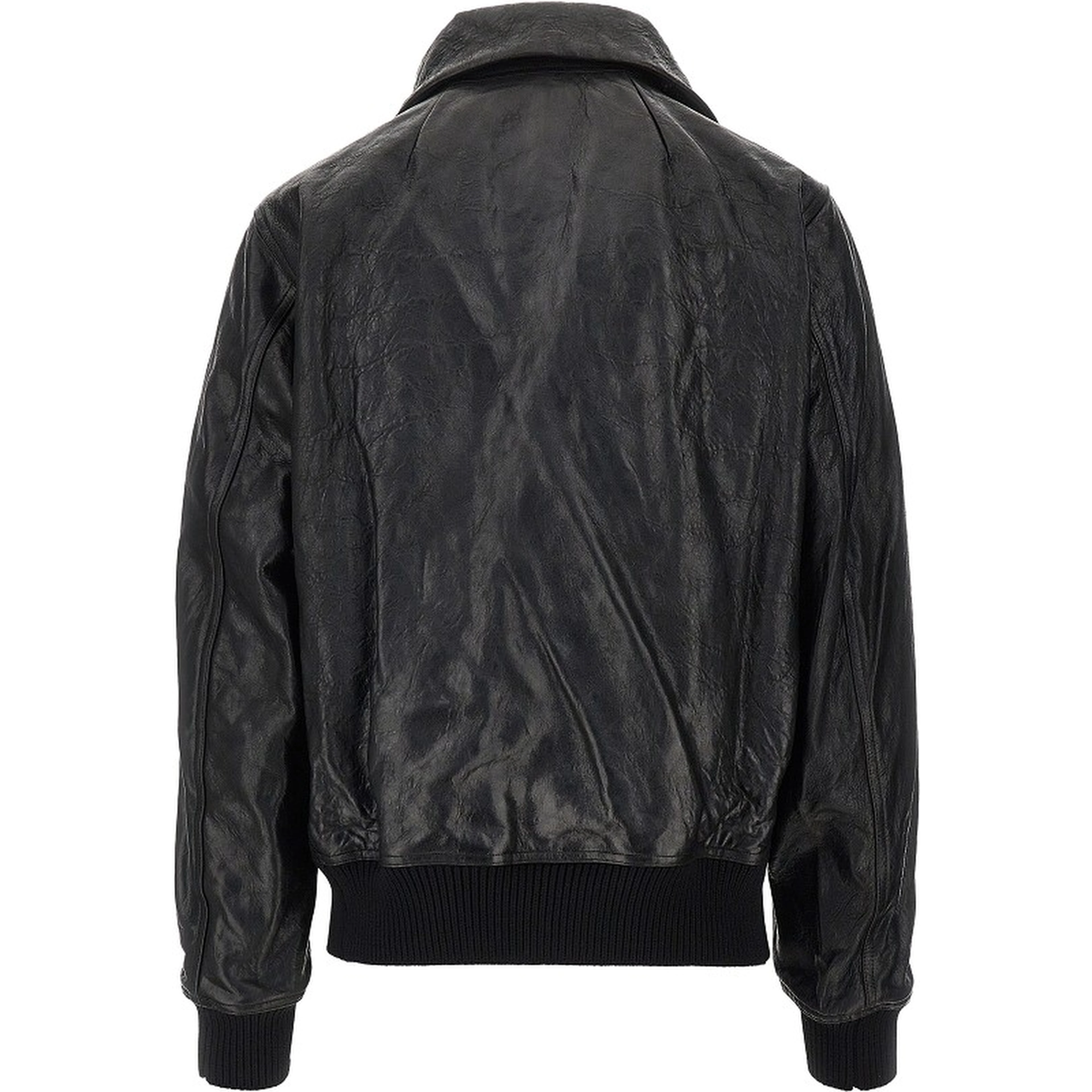 'Dracuflight' leather bomber jacket