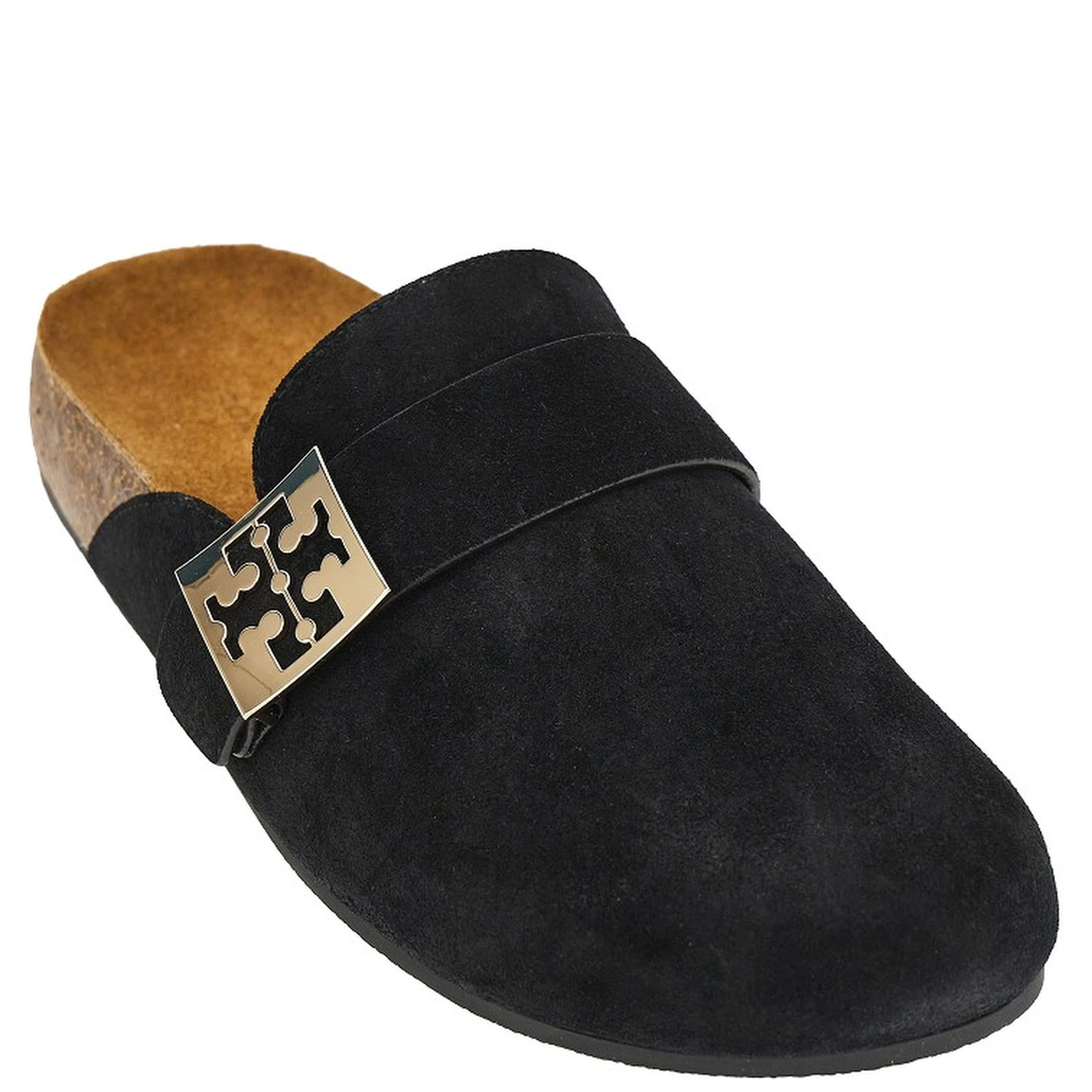 'Mellow' suede leather mules