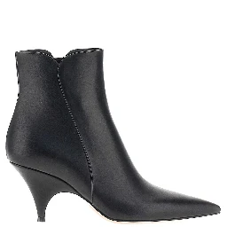 'Sofia' leather booties