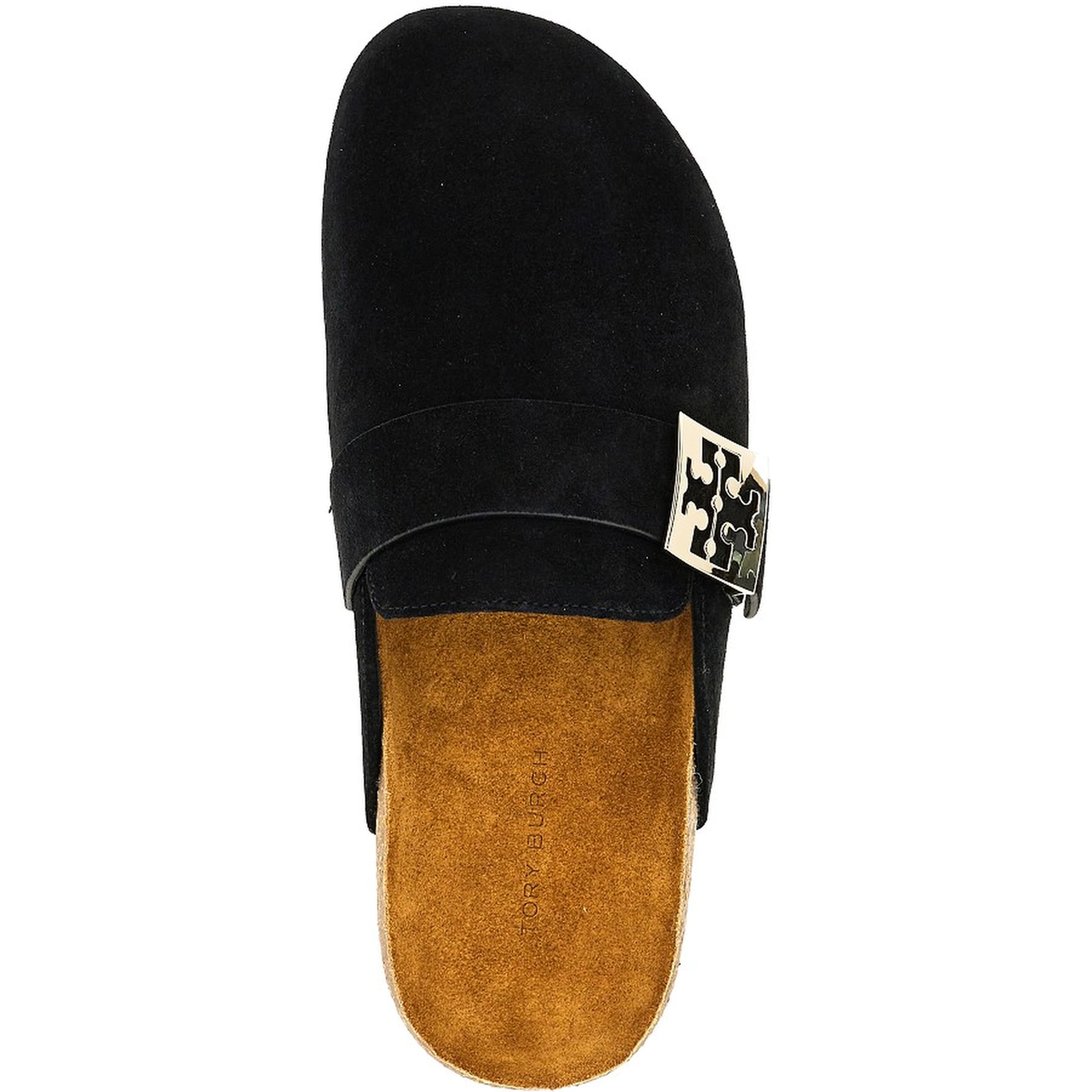 'Mellow' suede leather mules