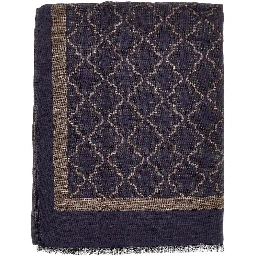 Viscose and modal scarf with jacquard motif