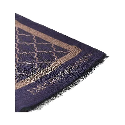 Viscose and modal scarf with jacquard motif