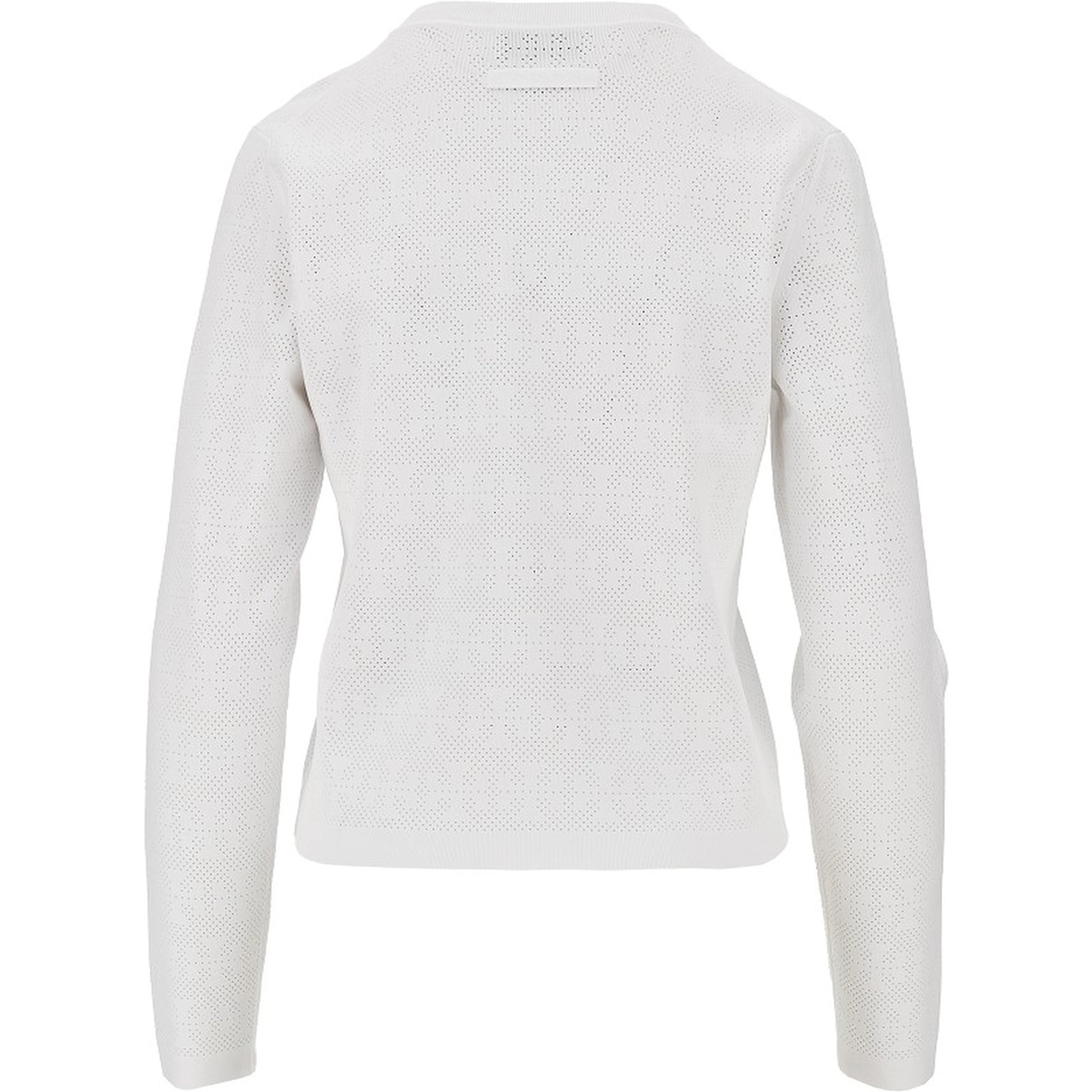T Monogram pointelle knit cardigan