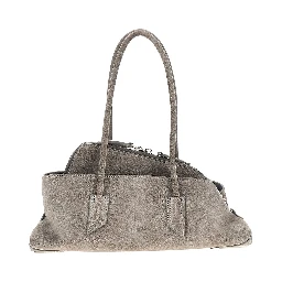 Suede leather small 'La Passeggiata' bag
