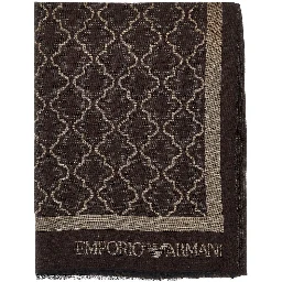 Viscose and modal scarf with jacquard motif