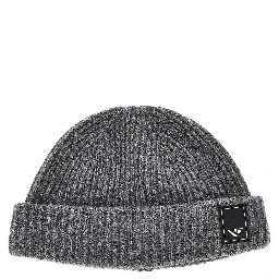 Wool and cashmere beanie hat
