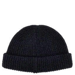 Wool and cashmere beanie hat