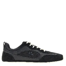 'Field' mesh and leather sneakers