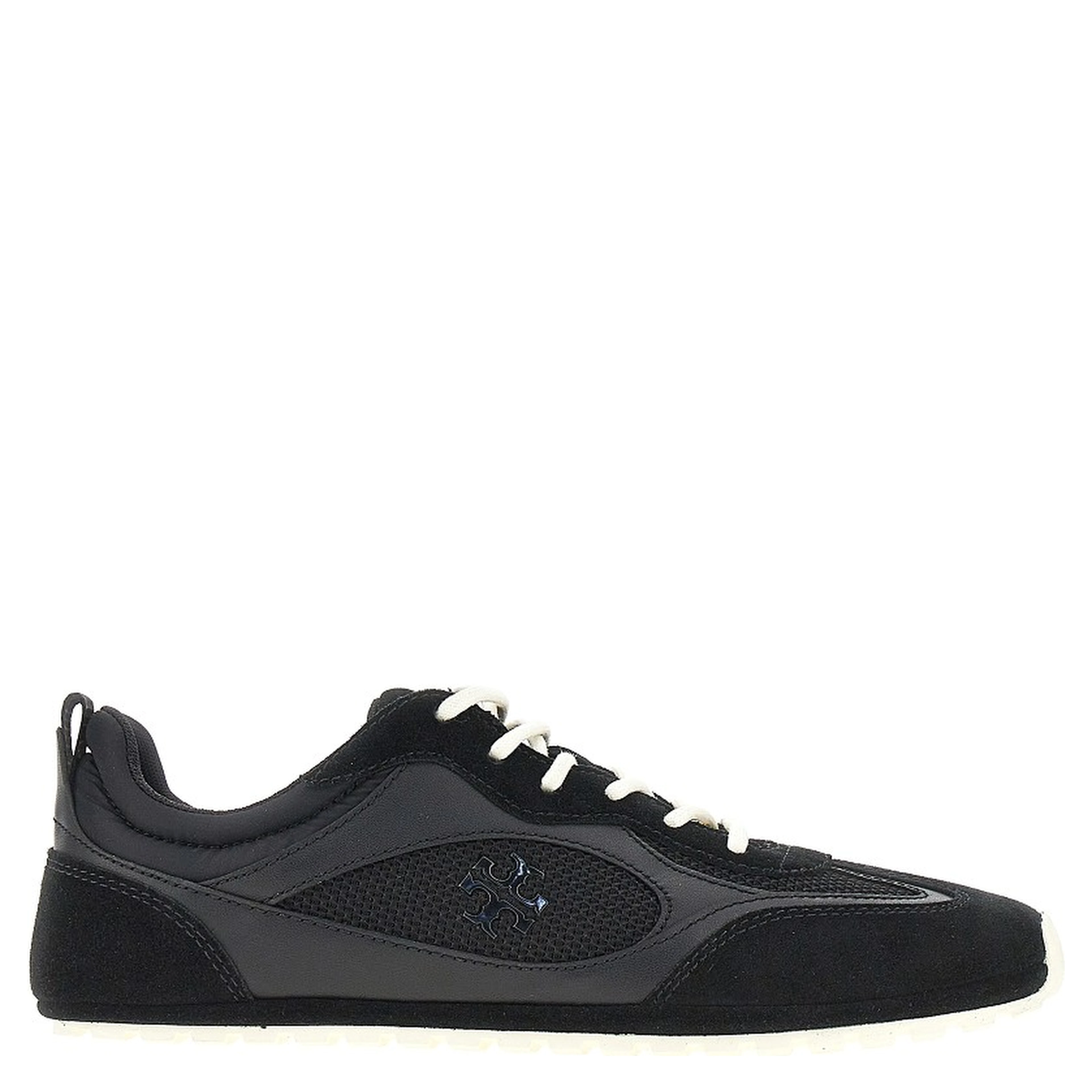 'Field' mesh and leather sneakers