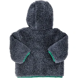 Robot patches fleece full-zip hoodie