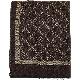 Viscose and modal scarf with jacquard motif