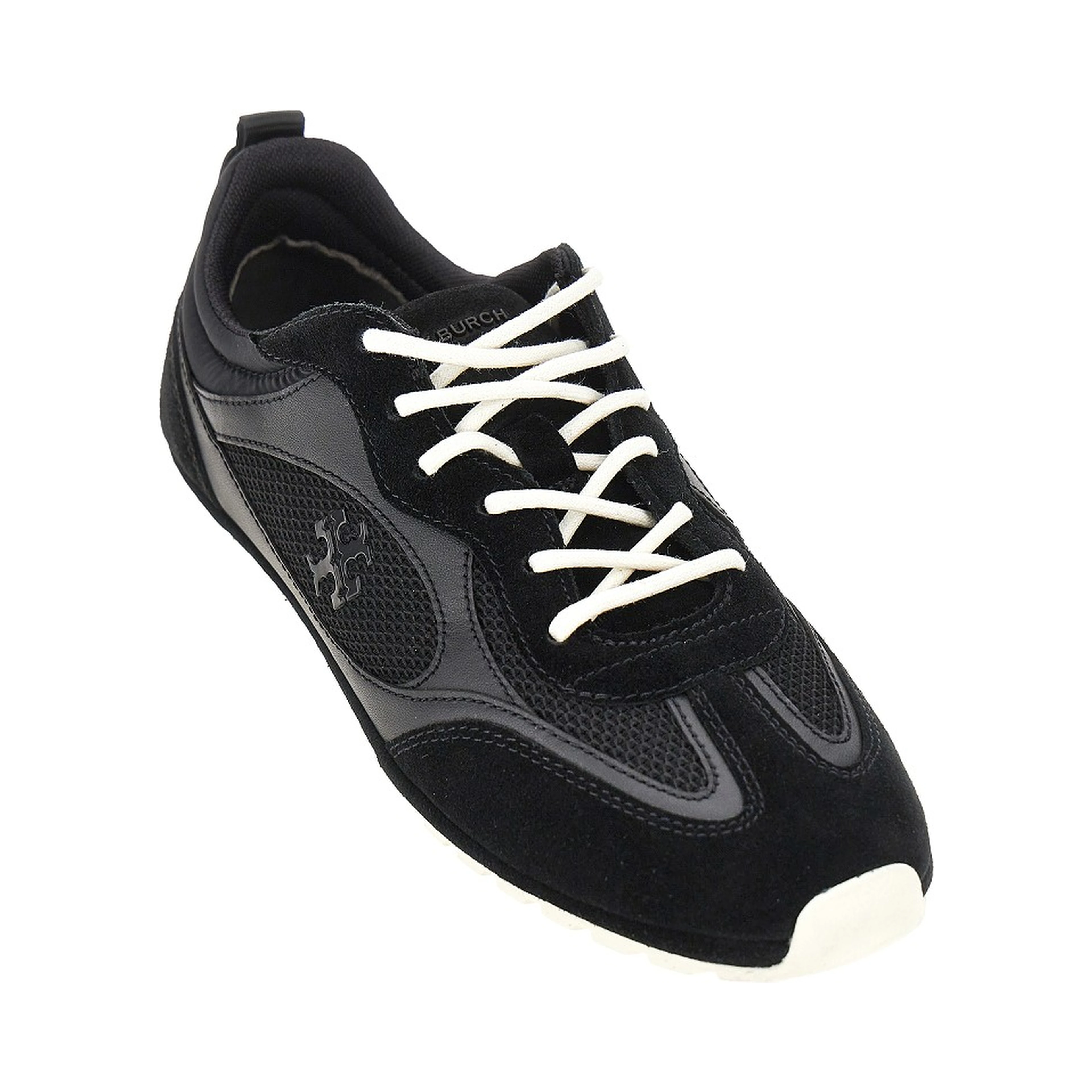 'Field' mesh and leather sneakers