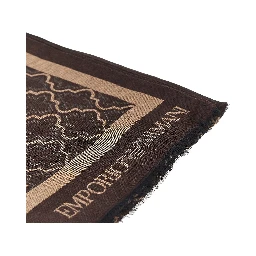 Viscose and modal scarf with jacquard motif