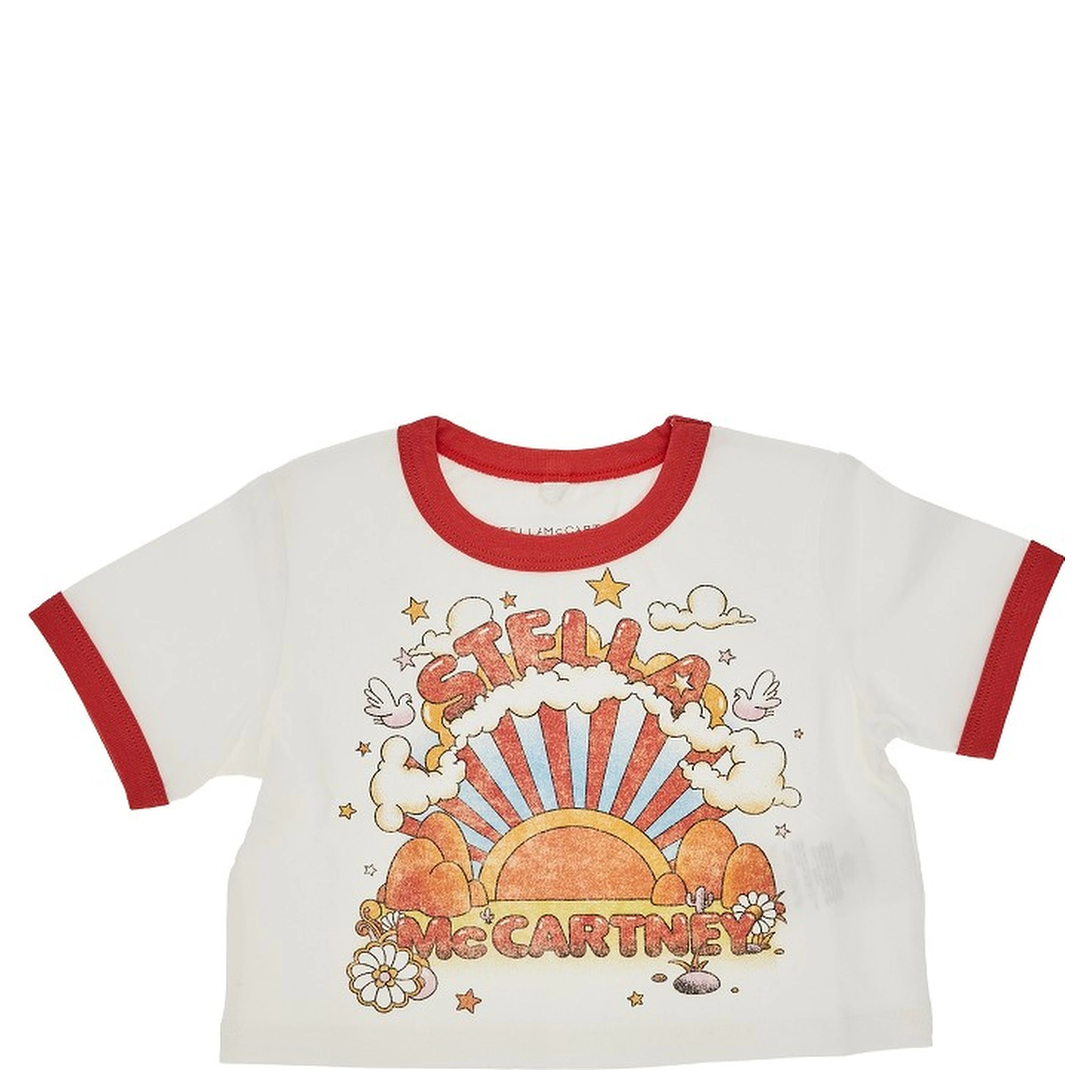 Graphic logo print cropped T-shirt