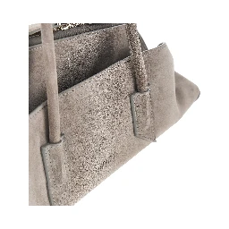 Suede leather small 'La Passeggiata' bag