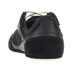 'Field' mesh and leather sneakers