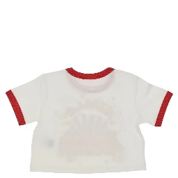 Graphic logo print cropped T-shirt